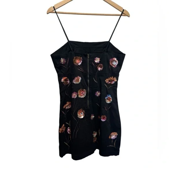 NWT Anthropologie The Brynne 3D Pink ComboSpaghetti-Strap Dress by Maeve